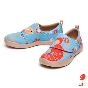 uin 西班牙原創設計  童鞋 黏帶 帆布鞋 初遇彩繪休閒鞋K1010009
