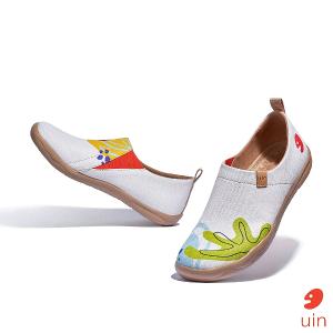 uin 西班牙原創設計 女鞋 帆布鞋 懶人鞋 山野彩虹彩繪休閒鞋W1010617