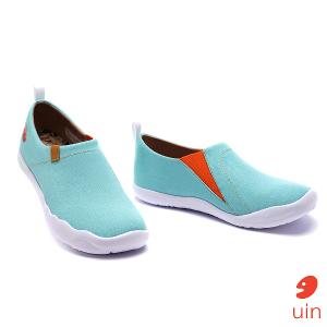 uin 西班牙原創設計 女鞋 帆布鞋 懶人鞋 托萊多素色淺藍休閒鞋W0101047