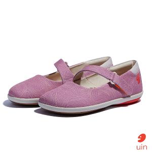uin 西班牙原創設計 女鞋 帆布鞋 懶人鞋 伊利特3丁香紫素色休閒鞋W1620753