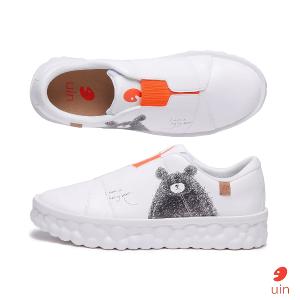 uin 西班牙原創設計 女鞋 守護熊2彩繪休閒鞋W1520154
