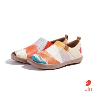 uin 西班牙原創設計 女鞋 懶人鞋 多彩山彩繪休閒鞋W1010350
