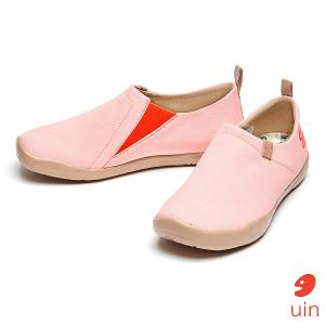 uin 西班牙原創設計 女鞋 帆布鞋 懶人鞋 托萊多素色緋紅休閒鞋W1109391