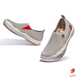 uin 西班牙原創設計 女鞋 帆布鞋 懶人鞋 托萊多8蔥厥灰素色休閒鞋W1700801