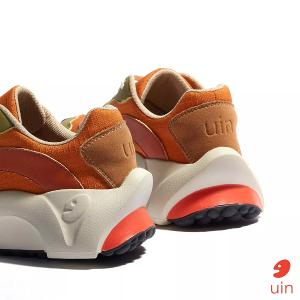 uin 西班牙原創設計 女鞋 運動鞋 塞維利亞2橘綠彩繪休閒鞋W1880496