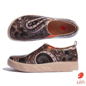 uin 西班牙原創設計 男鞋 懶人鞋 托萊多9記憶渦旋彩繪休閒鞋M1710275