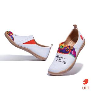 uin 西班牙原創設計 女鞋 帆布鞋 懶人鞋 法斗王彩繪休閒鞋W1010599