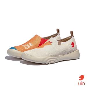 uin 西班牙原創設計 女鞋 帆布鞋 懶人鞋 自信滿滿彩繪休閒鞋W1010770