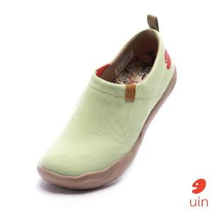 uin 西班牙原創設計 女鞋 帆布鞋 懶人鞋 托萊多素色淺綠休閒鞋W0101049