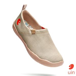 uin 西班牙原創設計 女鞋 帆布鞋 懶人鞋 托萊多素色蒼黃休閒鞋W1109390