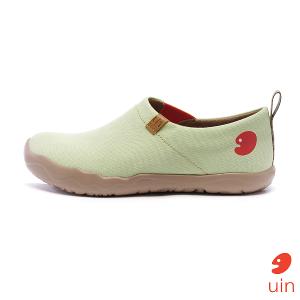 uin 西班牙原創設計 女鞋 帆布鞋 懶人鞋 托萊多素色淺綠休閒鞋W0101049