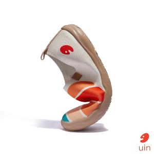 uin 西班牙原創設計 女鞋 帆布鞋 懶人鞋 愛意拼湊彩繪休閒鞋W1010572