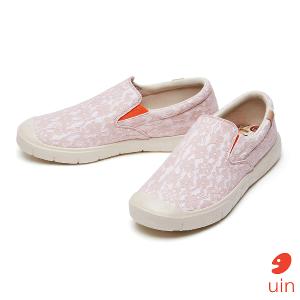 uin 西班牙原創設計 女鞋 懶人鞋 卡迪斯蕾絲復古紅彩繪閒女鞋W1490132