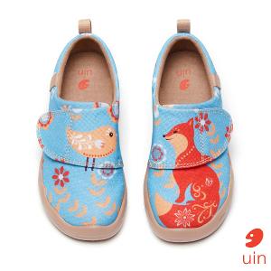 uin 西班牙原創設計  童鞋 黏帶 帆布鞋 初遇彩繪休閒鞋K1010009