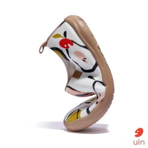 uin西班牙原創設計 女鞋 帆布鞋 懶人鞋 小香梨彩繪休閒鞋W1010578