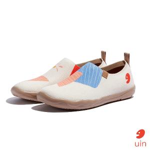 uin 西班牙原創設計 女鞋 帆布鞋 懶人鞋 春芽彩繪休閒鞋W1010573