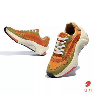 uin 西班牙原創設計 女鞋 運動鞋 塞維利亞2橘綠彩繪休閒鞋W1880496