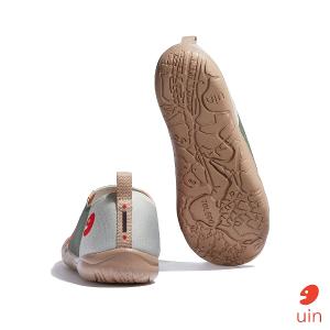 uin 西班牙原創設計 女鞋 帆布鞋 懶人鞋 綠意蔓延彩繪休閒鞋W1010569