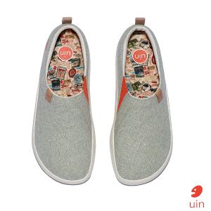 uin 西班牙原創設計 女鞋 帆布鞋 懶人鞋 托萊多10淺綠素色休閒鞋W1710815