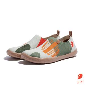 uin 西班牙原創設計 女鞋 帆布鞋 懶人鞋 綠意蔓延彩繪休閒鞋W1010569