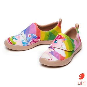 uin 西班牙原創設計  童鞋 黏帶 帆布鞋 雲上獨角獸彩繪休閒鞋K1010015