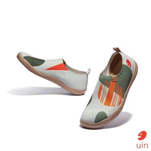 uin 西班牙原創設計 女鞋 帆布鞋 懶人鞋 綠意蔓延彩繪休閒鞋W1010569