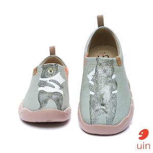 uin 西班牙原創設計 女鞋 帆布鞋 懶人鞋 眠眠彩繪休閒鞋542912203