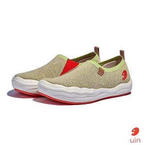 uin 西班牙原創設計 女鞋 帆布鞋 懶人鞋 托萊多8青苔綠素色休閒鞋W1700802