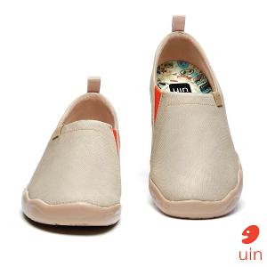 uin 西班牙原創設計 女鞋 帆布鞋 懶人鞋 托萊多素色蒼黃休閒鞋W1109390