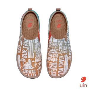 uin 西班牙原創設計 女鞋 帆布鞋 懶人鞋 相約迪拜彩繪休閒鞋W1010583