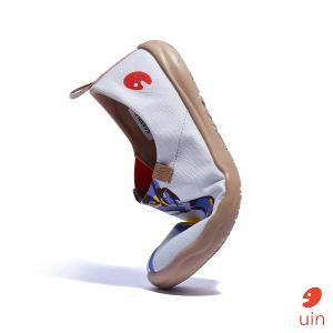 uin 西班牙原創設計 女鞋 帆布鞋 懶人鞋 蝶舞郁香彩繪休閒鞋W1010586