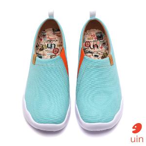 uin 西班牙原創設計 女鞋 帆布鞋 懶人鞋 托萊多素色淺藍休閒鞋W0101047