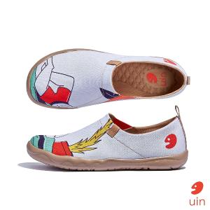 uin 西班牙原創設計 男鞋 帆布鞋 懶人鞋 休假中彩繪休閒鞋M1010374