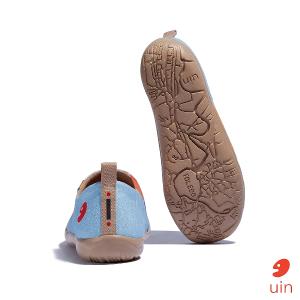 uin 西班牙原創設計 女鞋 帆布鞋 懶人鞋 夢幻鬱金香彩繪休閒鞋W1010588