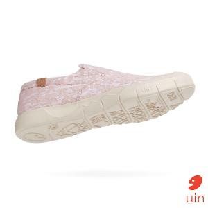 uin 西班牙原創設計 女鞋 懶人鞋 卡迪斯蕾絲復古紅彩繪閒女鞋W1490132