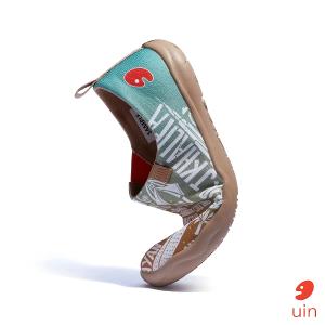 uin 西班牙原創設計 女鞋 帆布鞋 懶人鞋 相約迪拜彩繪休閒鞋W1010583