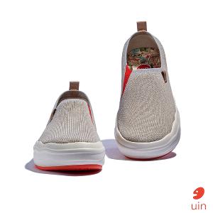 uin 西班牙原創設計 女鞋 帆布鞋 懶人鞋 托萊多8蔥厥灰素色休閒鞋W1700801