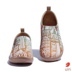 uin 西班牙原創設計 女鞋 帆布鞋 懶人鞋 相約迪拜彩繪休閒鞋W1010583