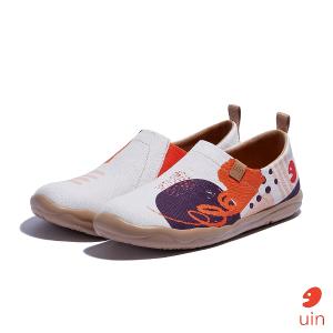 uin 西班牙原創設計 女鞋 帆布鞋 懶人鞋 靈感塗鴉彩繪休閒鞋W1010616