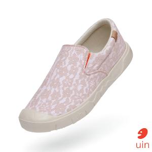 uin 西班牙原創設計 女鞋 懶人鞋 卡迪斯蕾絲復古紅彩繪閒女鞋W1490132