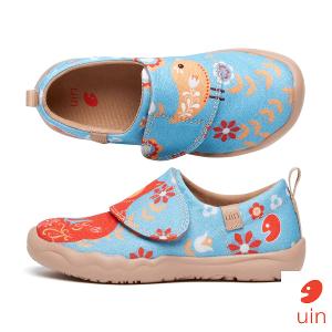 uin 西班牙原創設計  童鞋 黏帶 帆布鞋 初遇彩繪休閒鞋K1010009