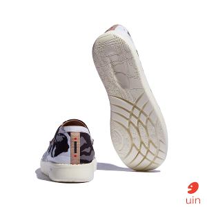 uin 西班牙原創設計 男鞋 帆布鞋 懶人鞋 樂褔鞋 虎紋幻象彩繪休閒鞋M1960417