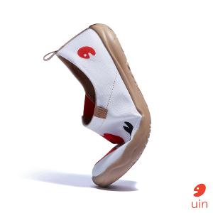 uin 西班牙原創設計 女鞋 帆布鞋 懶人鞋 蜂鳥紅花彩繪休閒鞋W1010607