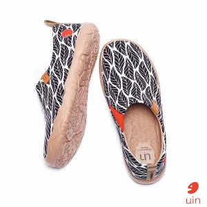 uin 西班牙原創設計 女鞋 帆布鞋 懶人鞋 樹影彩繪休閒鞋91012012