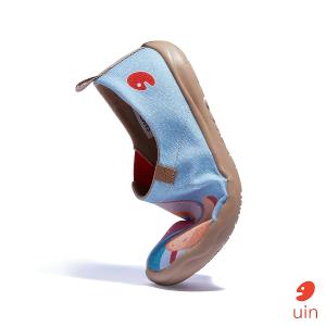 uin 西班牙原創設計 女鞋 帆布鞋 懶人鞋 夢幻鬱金香彩繪休閒鞋W1010588