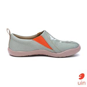 uin 西班牙原創設計 女鞋 帆布鞋 懶人鞋 眠眠彩繪休閒鞋542912203