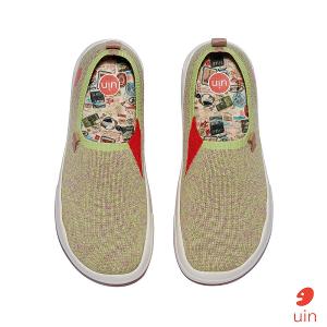 uin 西班牙原創設計 女鞋 帆布鞋 懶人鞋 托萊多8青苔綠素色休閒鞋W1700802