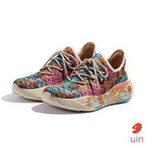uin 西班牙原創設計 女鞋 運動鞋 聖塞巴斯蒂安2彩麟彩繪休閒鞋W1590516