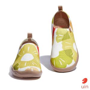 uin 西班牙原創設計 女鞋 帆布鞋 懶人鞋 菠蘿片彩繪休閒鞋W1010577