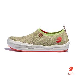 uin 西班牙原創設計 女鞋 帆布鞋 懶人鞋 托萊多8青苔綠素色休閒鞋W1700802